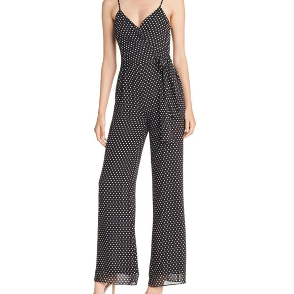 MIICHAEL Mickael kors faux-wrap wide leg jumpsuit - Picture 1 of 7